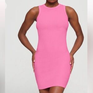 BNWT SKIMS ORCHID COTTON RIBBED DRESS